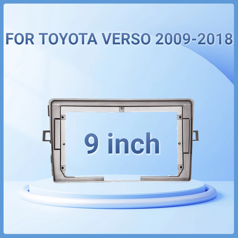 

9 Inch 2 Din Car Video Fascia Panel CD DVD Player Audio Frame Dashboard Mount Kit for Toyota Verso R20 2009-2018