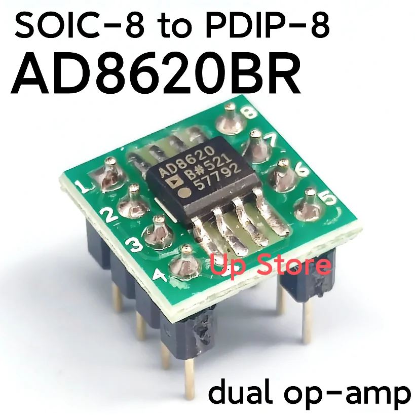 AD8620BRZ  AD8620BR  Dual Op-Amp,Weld the finished product and convert it into straight insertion PDIP-8