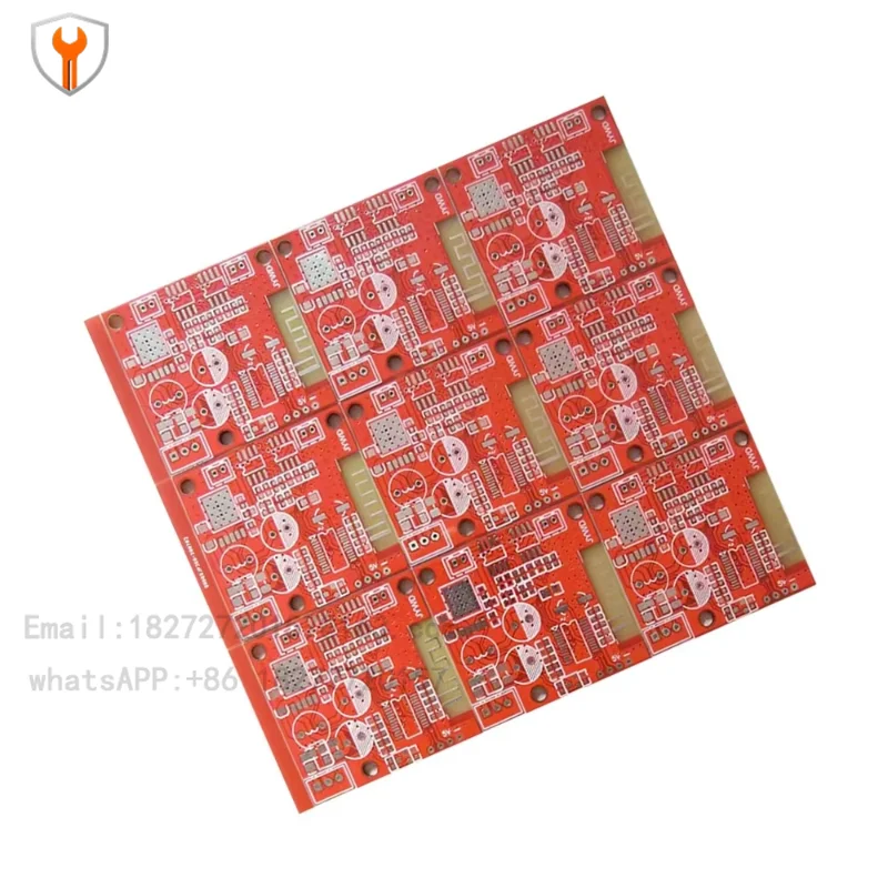 High quality red solder mask blank printed circuit board FR-4 substrate