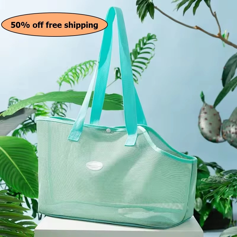 

Summer Simple Mesh Breathable Dog Bag Anti-Escape Dog Pet Bag Single Shoulder Lightweight Cat Small Dog Supplies Free shipping