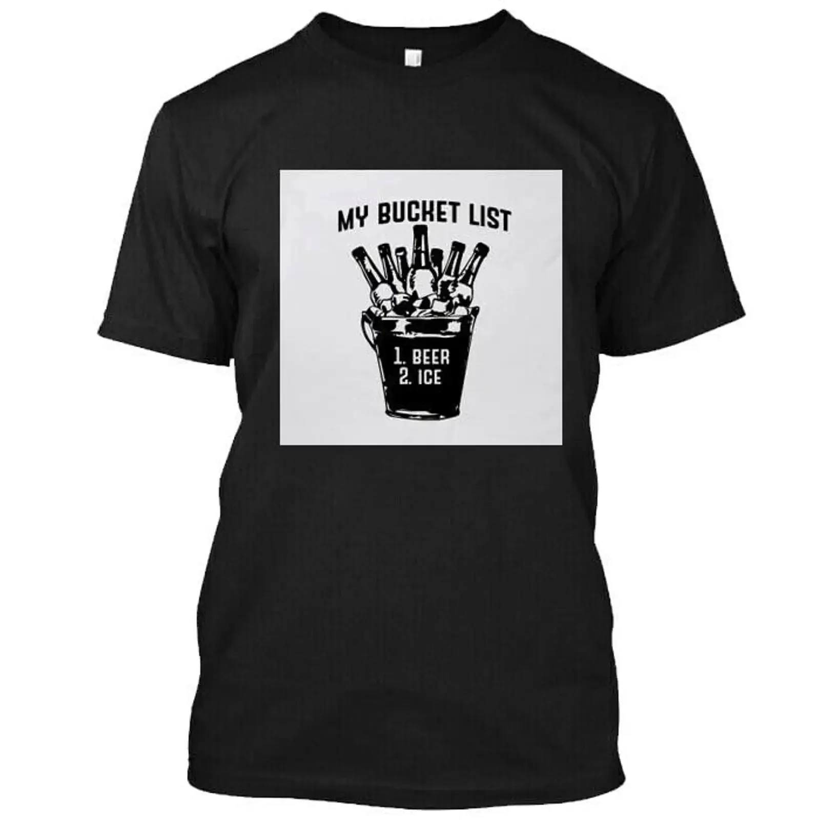 NWT Custom My Bucket List T Shirt for Black Size S 3XL vintage Washed Casual Breathable fashion Versatile Stylish Comfortable