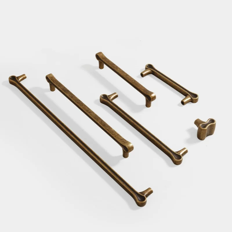 Vintage Cabinet Door Pulls Antique Wardrobe Closet Handle Furniture Hardware Retro Cupboard Drawer Knobs Kitchen Accessories