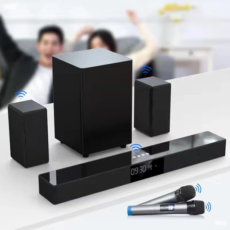 Vofull High Quality Wireless Wall Sound Bar Home Theater System TV soundbar BT sub Woofer