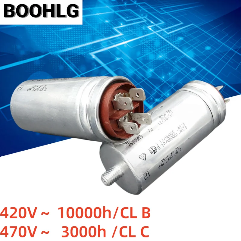1 ชิ้น A V C.87.0CF3 MKP 420V 12uF ตัวเก็บประจุสำหรับสตาร์ทและทำงานของมอเตอร์พัดลม
