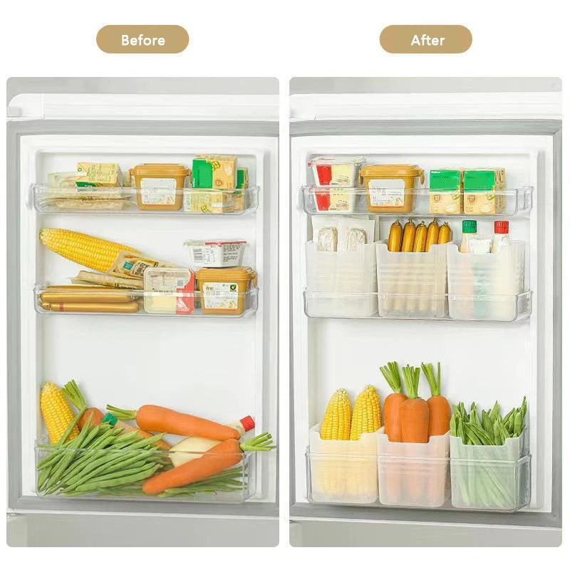 Refrigerator Food Fresh Storage Box Fridge Side Door Fruit Vegetable Spice Food Case Container Kitchen Organizer Storage Boxs