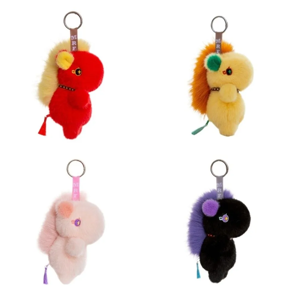 Cartoon Paard Knuffel Sleutelhanger Gevuld Schattige Pony Pluche Pop Hanger Zachte Sleutelhanger Simulatie Paard Speelgoed Sleutelhanger Kinderen Speelgoed