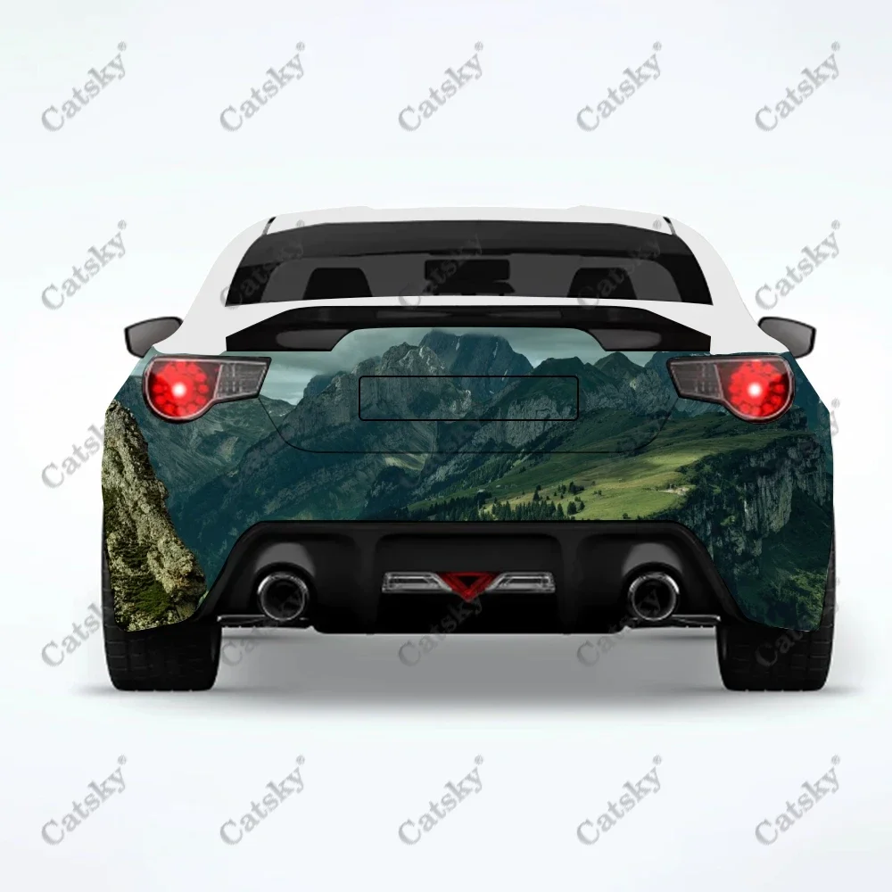 landscape Car Rear stickers truck rear tail modification suitable for truck pain packaging auto accessories decals Decoration