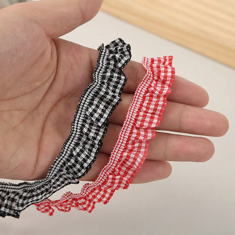 5/10 متر 20 مللي متر مطاطا اللون منقوشة تكدرت الدانتيل البوليستر التطريز شريط مرن DIY بها بنفسك الملابس الصدرية لوازم الخياطة المنزل ديكو #4