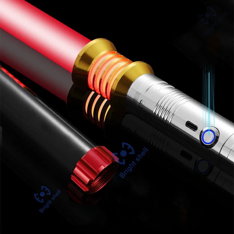 Lightsaber Metal Laser Sword Toys RGB Light Saber 7 Color Change Kids Soundfonts Force FX FOC Blaster Toys Jedi Laser Sword Gift