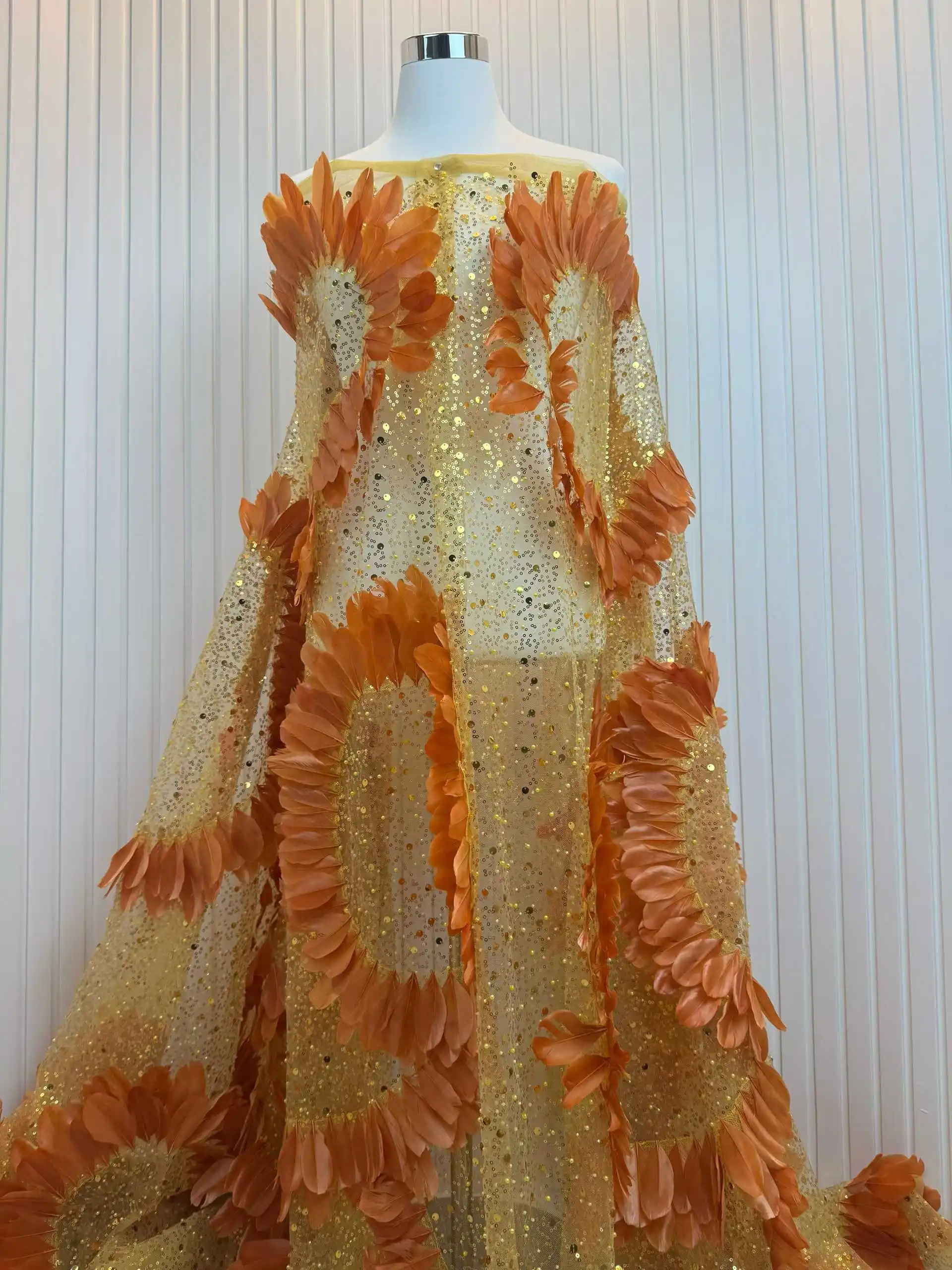 2025 г., Африканское Нигерийское высококачественное 3D кружево с бисером и блестками, французское тюлевое кружевное платье, нигерийское платье, 5 ярдов для свадебной вечеринки, женское