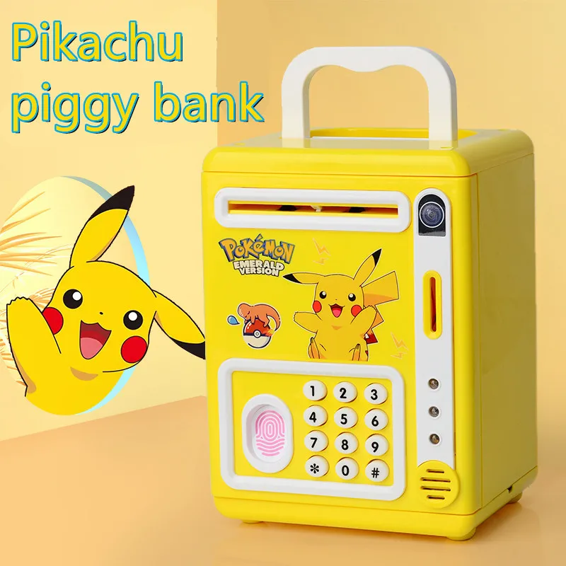 

Pokemon Pikachu Electronic Piggy Bank Atm Password Smart Money Box Music Cash Saving Box Action Figure Kids Toy Christmas Gifts