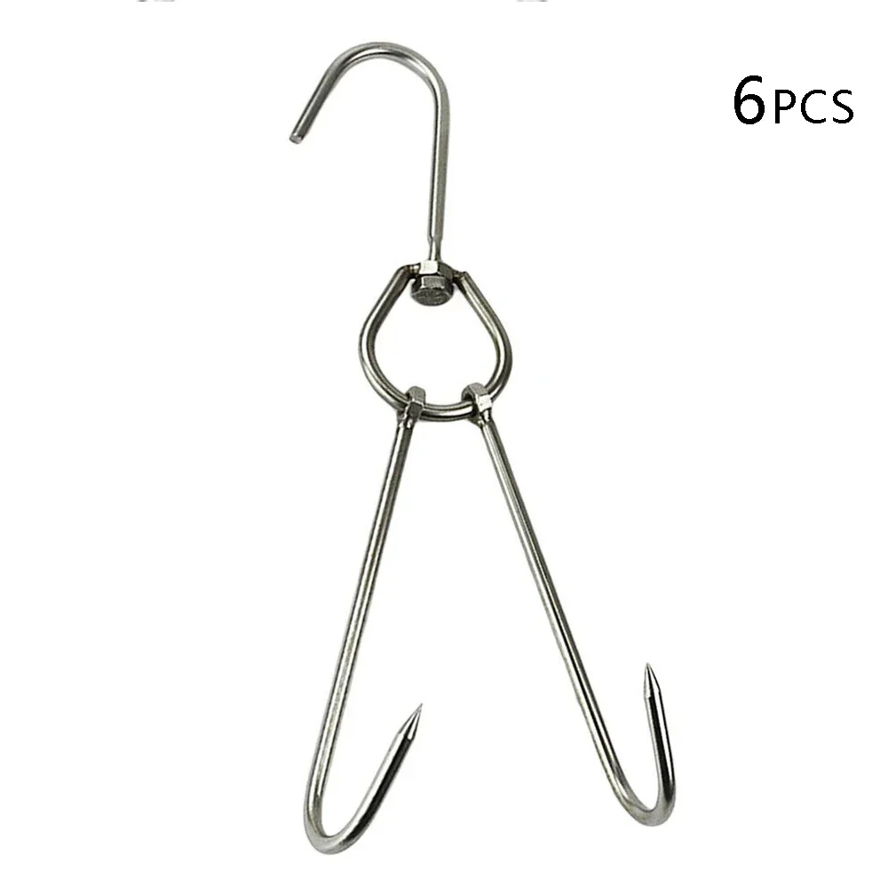 

Stainless Steel Meat Hook Powerful Roast Duck Bacon Hanging Hooks BBQ Storage Kitchen Pots Pan Hanger