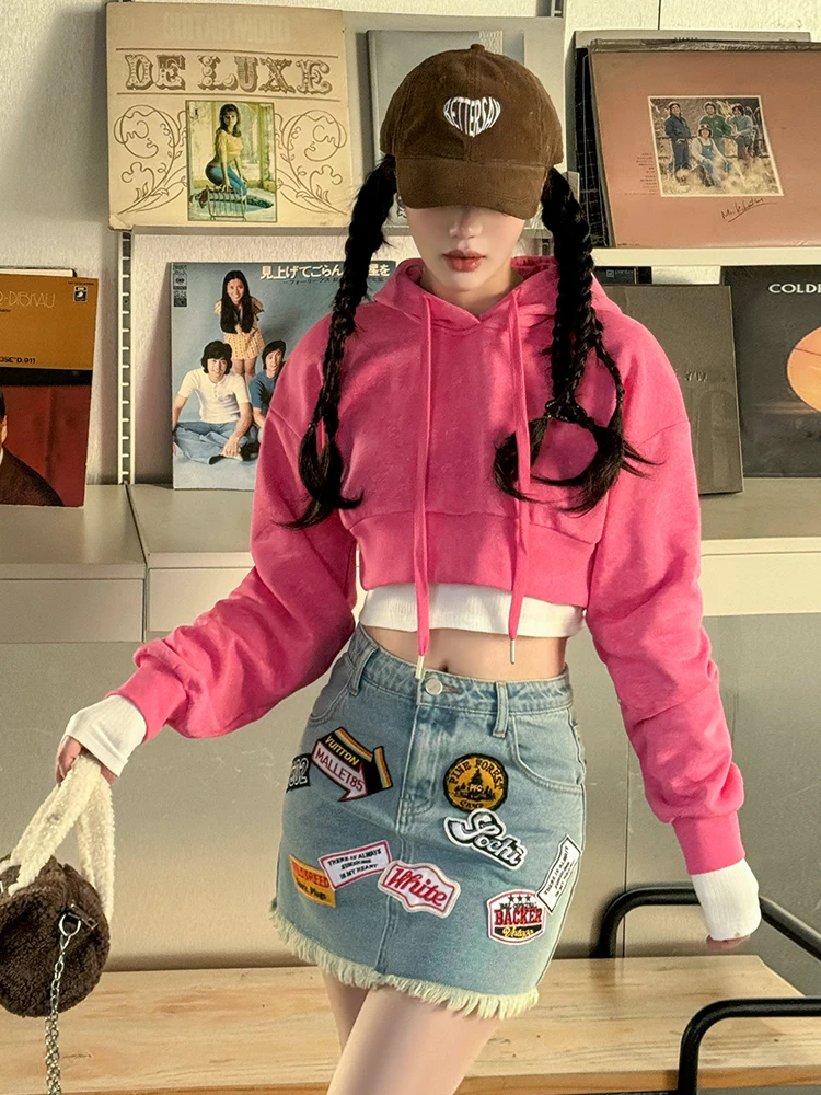 

Свободная толстовка Sweet Cool Spicy Girl Color Blo с буквенным принтом, уличный стиль, женская толстовка BETTERSAY