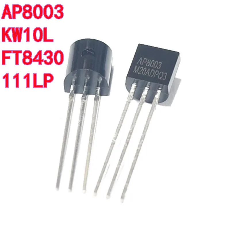 5PCS AP8003 KW10L FT8430 111LP TO-92 Through-Hole Switching Power Transistor