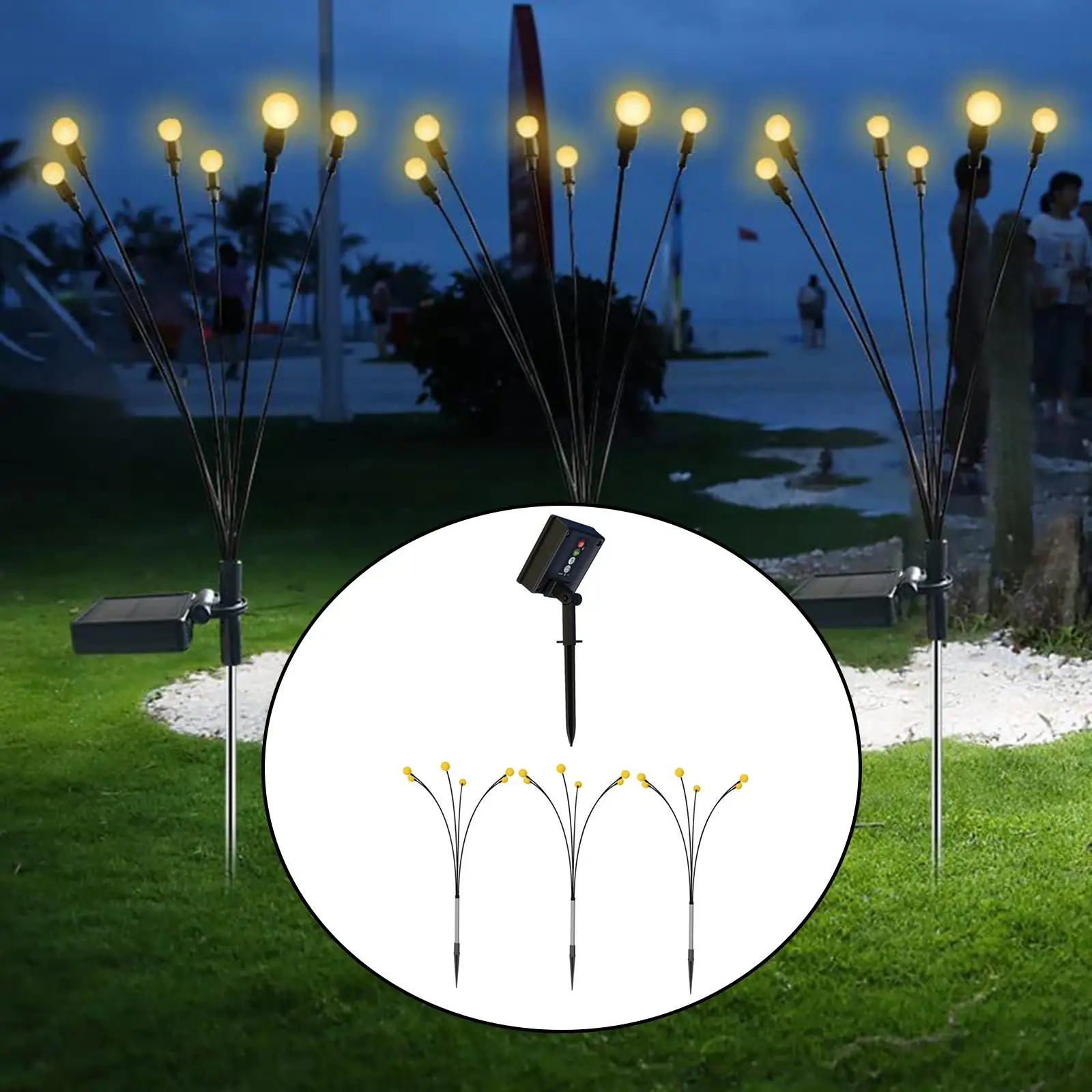 

Outdoor Solar Powered Garden Lights Lamp for Landscape Outdoor Decoration