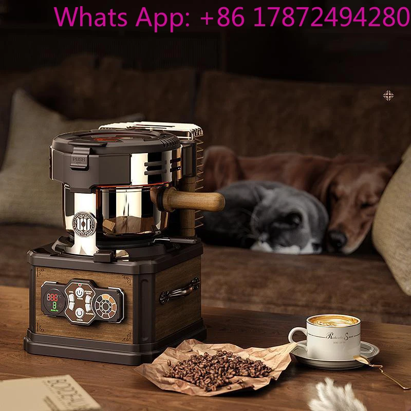 150g Coffee Bean Roaster, Compact Coffee Roaster, Smart Control Panel, Cooling Tray, Adjustable Temperature, Smoke-Free Roasting