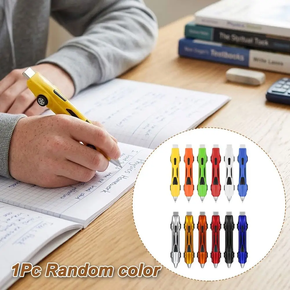 

Novelty Colorful Car Ballpoint Pens Blue Ink Car Shape Writing Pen Primary School Prizes 0.7mm Neutral Pen Stationery