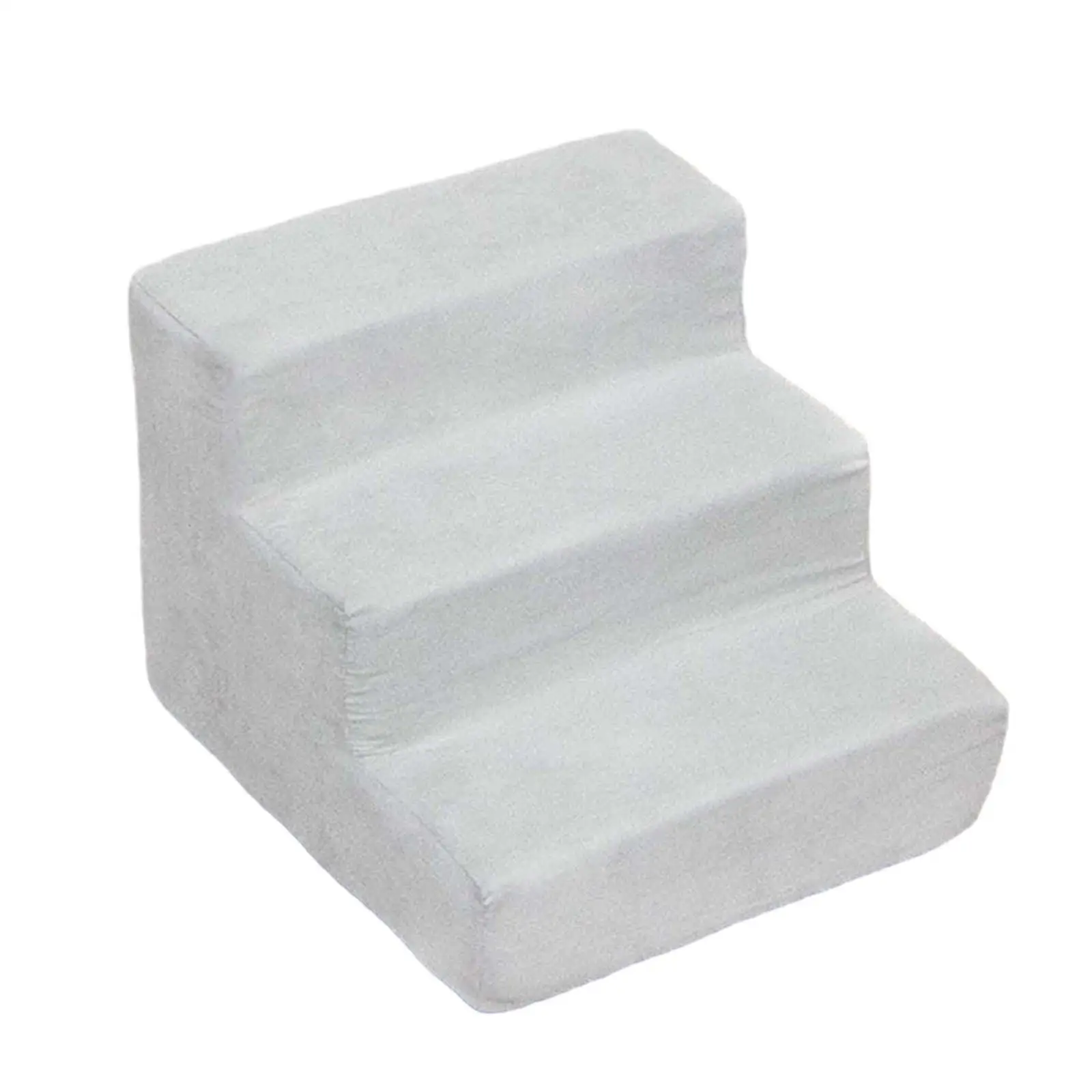 Dog Stairs Non Slip Convenient Gentle Slope Shape Removable Cover Soft for Older Dogs, Cats Pet Steps Lightweight
