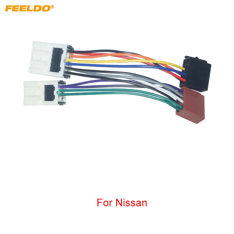 

FEELDO Car Stereo Conversion Plug Wire Adapter For Nissan ISO CD Radio Wiring Harness Original Head Units Cable