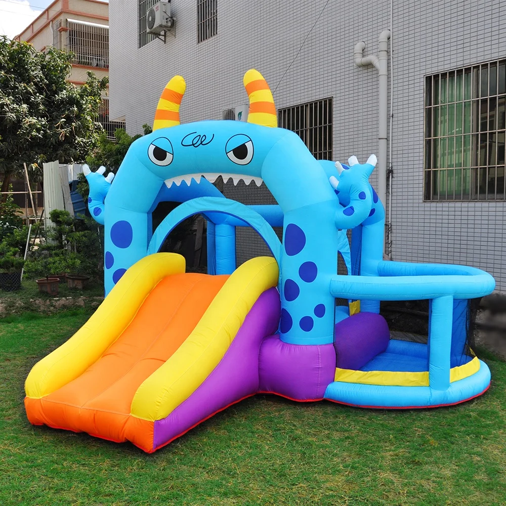 Children's party inflatable slide expansion castle toddler bounce house combination climbing wall and ball pool