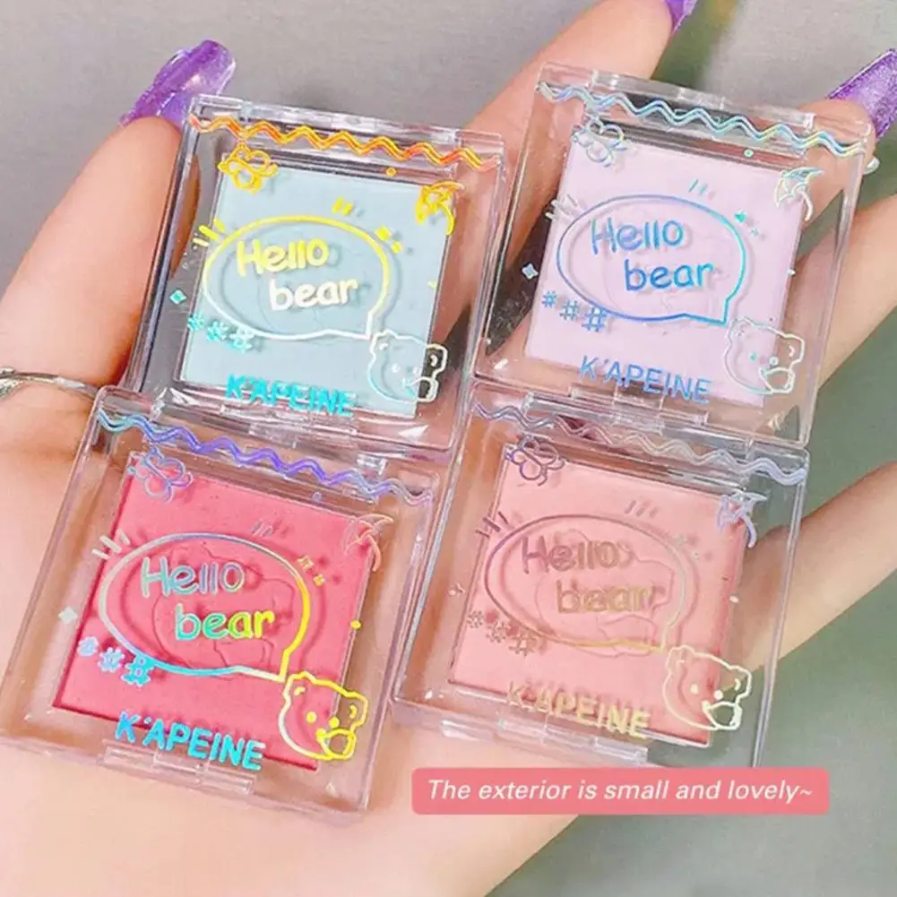 Girl Makeup Soft Powder Blush Naturally Pigmented Matte Cosmetics Blush Face Powder Monochrome Blusher Blusher Contour I1W0