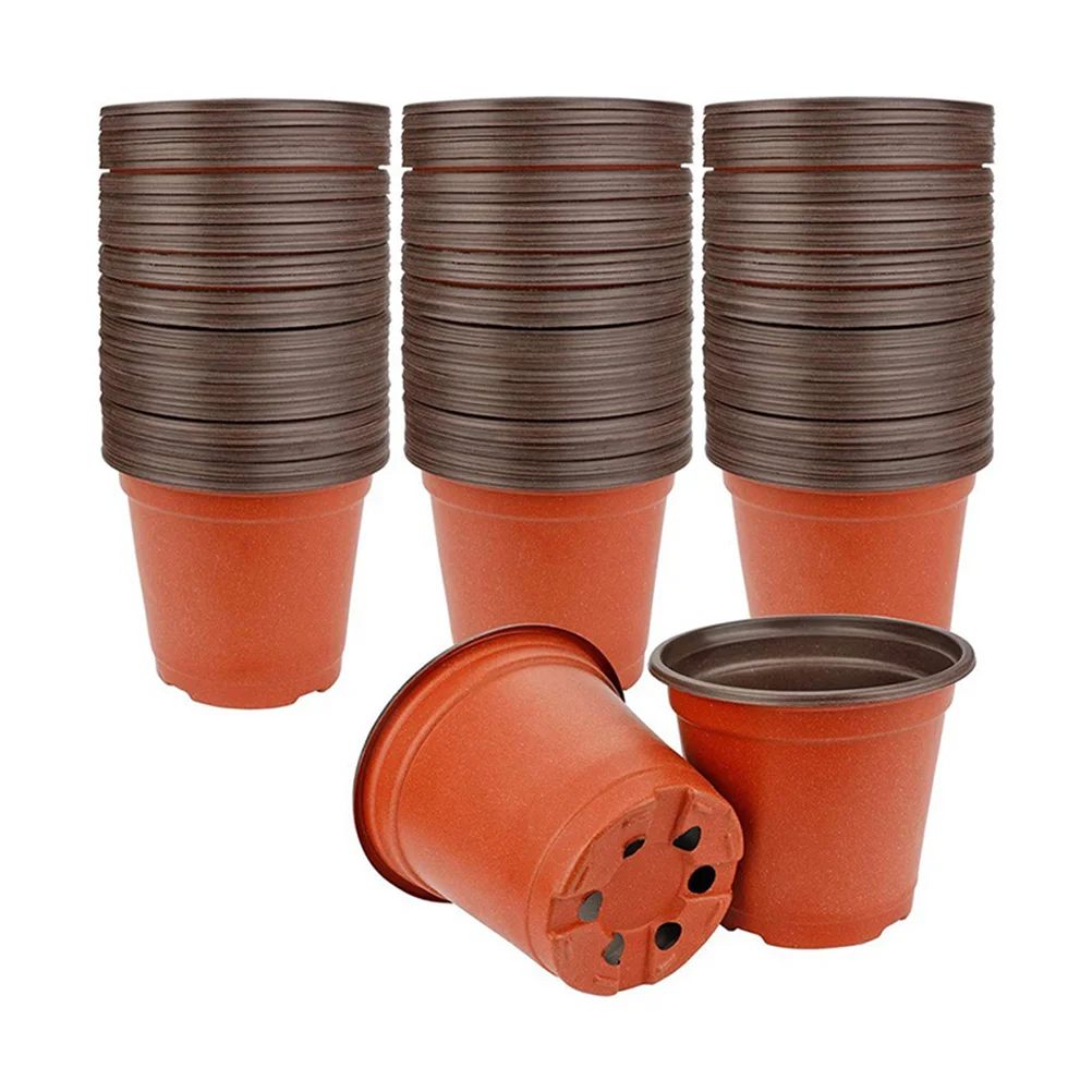 

50pcs Seedling Trays Plastic Planting Containers For Garden Succulent Nursery Pots With Drainage Holes Indoor Outdoor Use