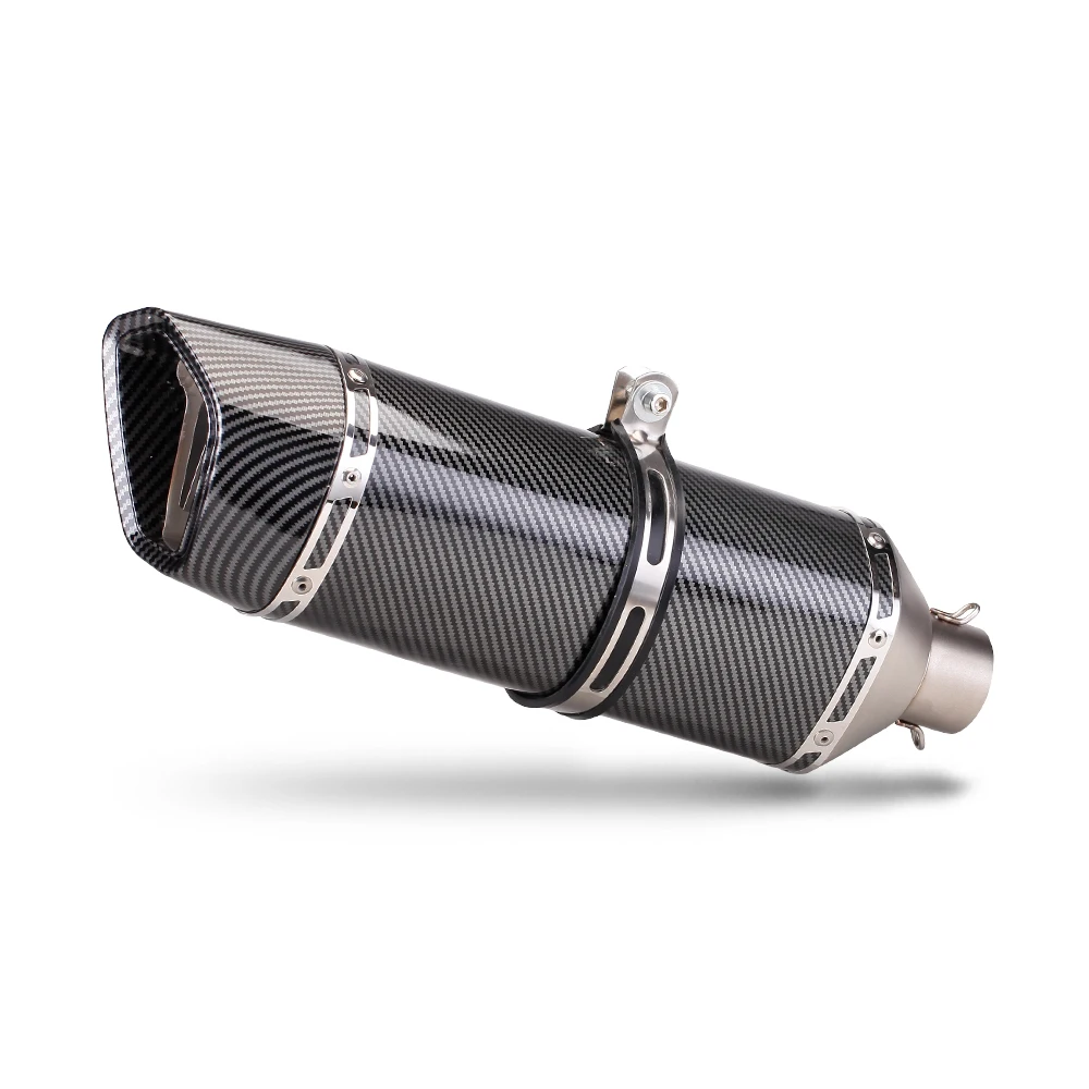 Universal 470mm Long Motorcycle Exhaust Muffler End Tail  Pipe Scooter Exhaust for PCX NMAX XMAX Aerox Hornet
