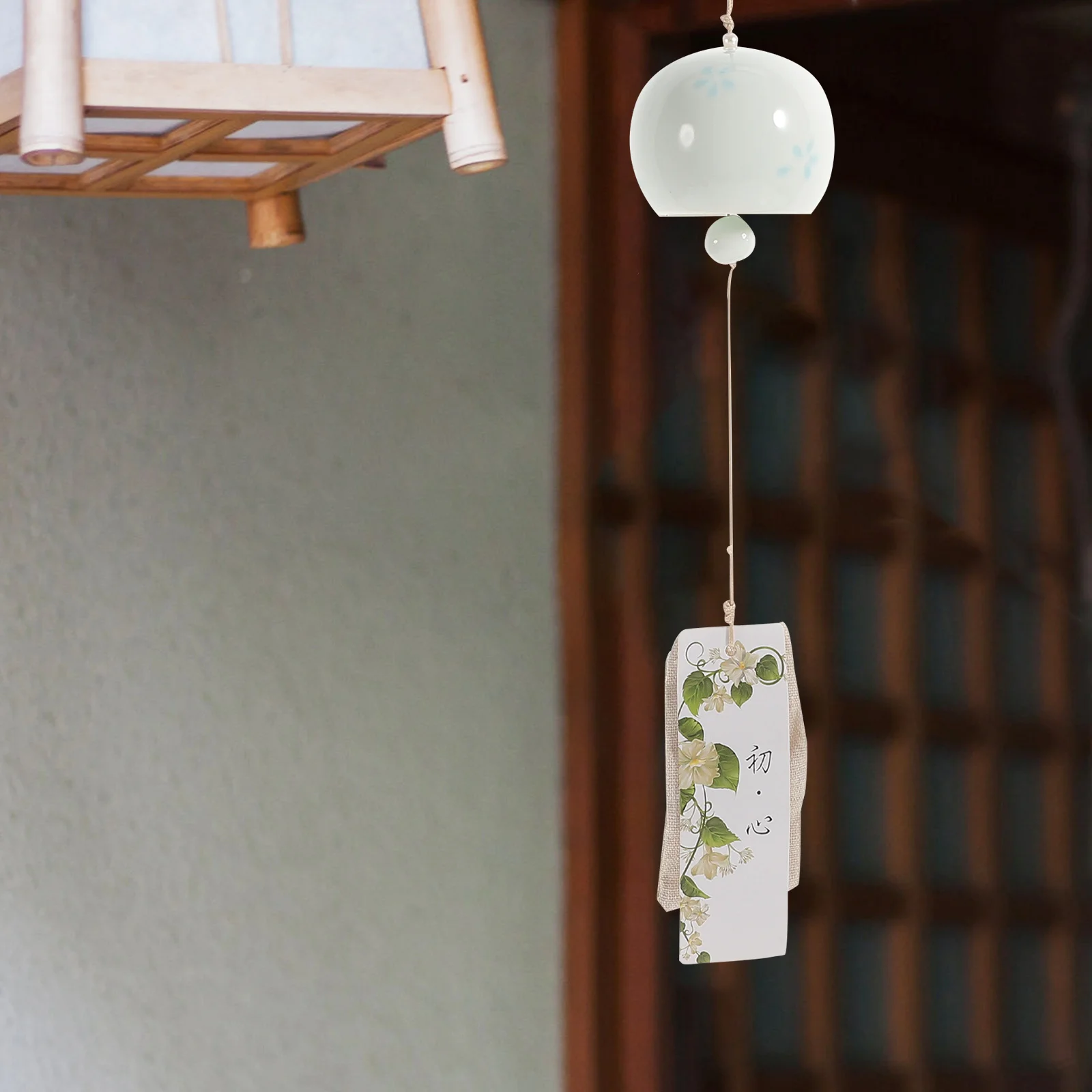 

1Pcs Ceramic Wind Chime Japanese Style Decorative Wind Bell for Home Office Garden Window Car Pendant Car Pendant