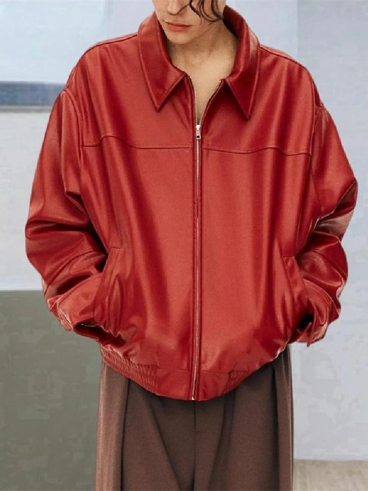 معطف نسائي طويل من الجلد الصناعي من Faionable جديد ربيعي Sle عالي الجودة وياقة واقفة ملابس خارجية