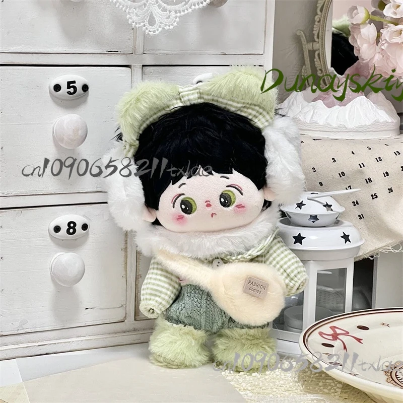 20 سنتيمتر ملابس الطفل لطيف ماتشا نطاق الثلج مجموعة تأثيري ازياء جيراي كي أفخم شتاء دافئ اليومية حفلة الهالوين