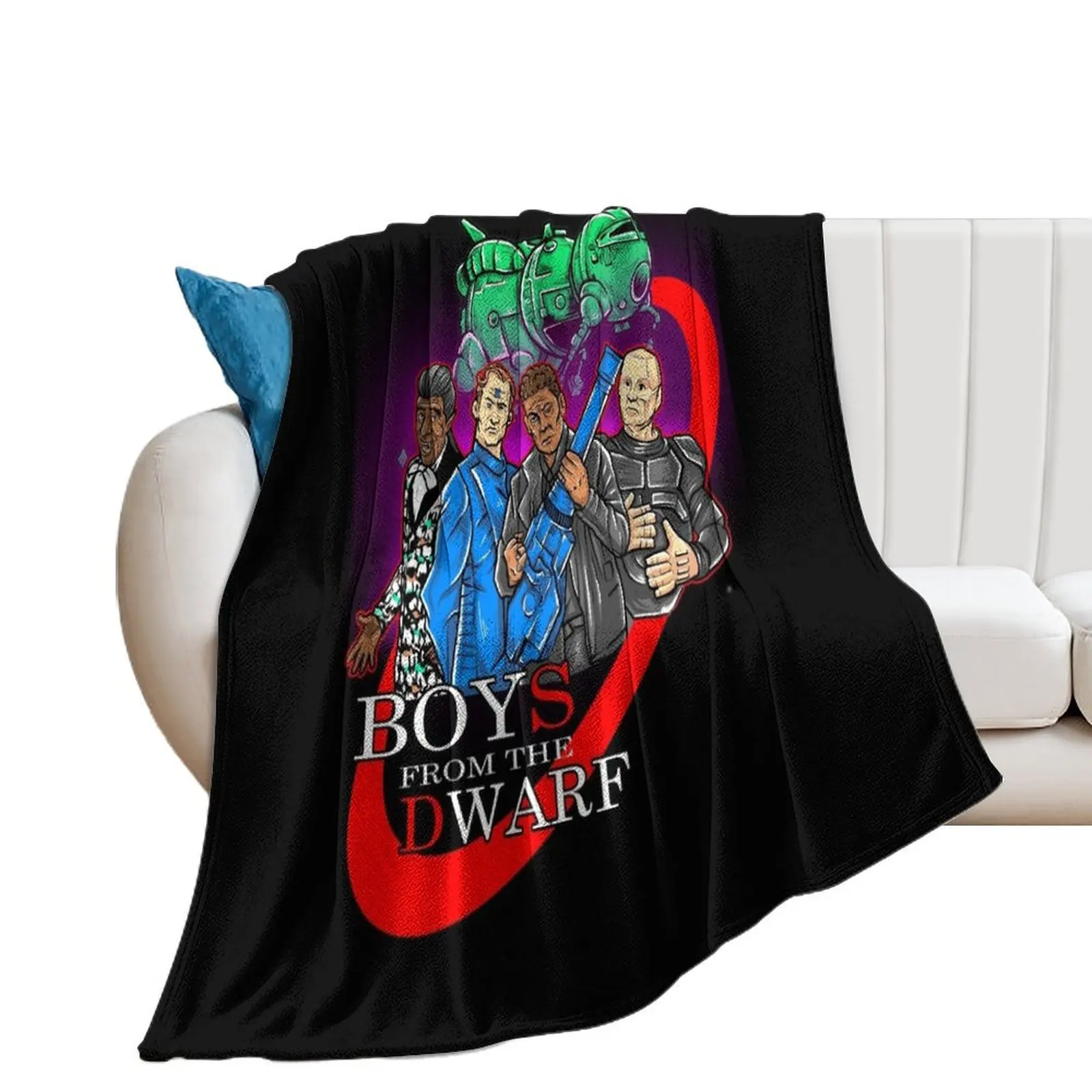 Red Dwarf Boys From The Dwarf StarBug Throw Blanket Picnic Blankets For Bed Blankets