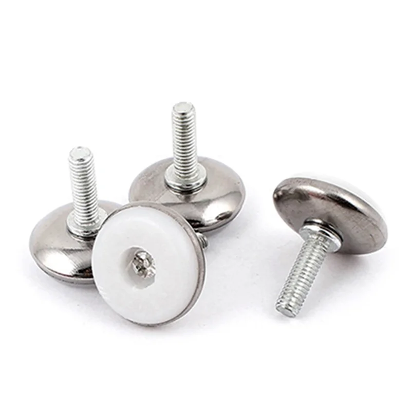 Fresh Furniture Adjustable Screw On Glide Leveling Foot Feet M6x20mm 12 Pcs