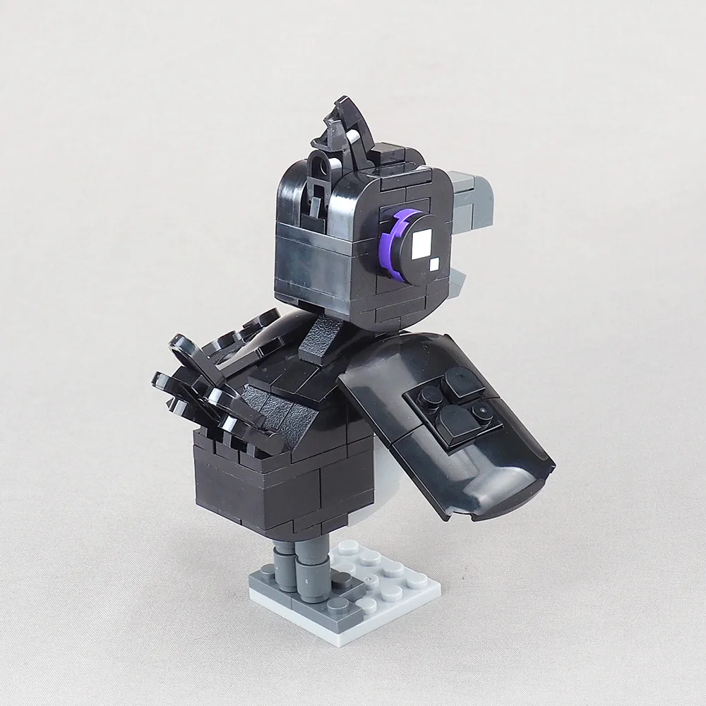 Moc corvo groundskeeper bloco de construção perseguição cena batalha modelo equipamentos acessórios pequenas partículas montagem tijolos brinquedo