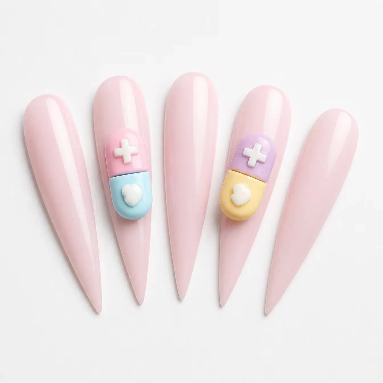 20Pcs Small Halloween Love Lock Heart Pill Skull Kawaii Cartoon Nail Art Charms Flatback Resin Junk Phone Case Decoration Charm - view 5