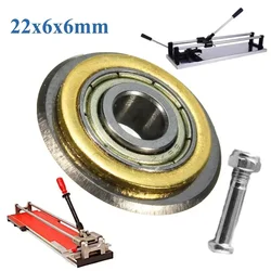 22*6*6mm Fliesen Keramik Cutter Wolfram Hartmetall Lager Glas Schneiden Rad Cutter Ersatz Klinge Für 5-15mm Fliesen Schneiden Maschine