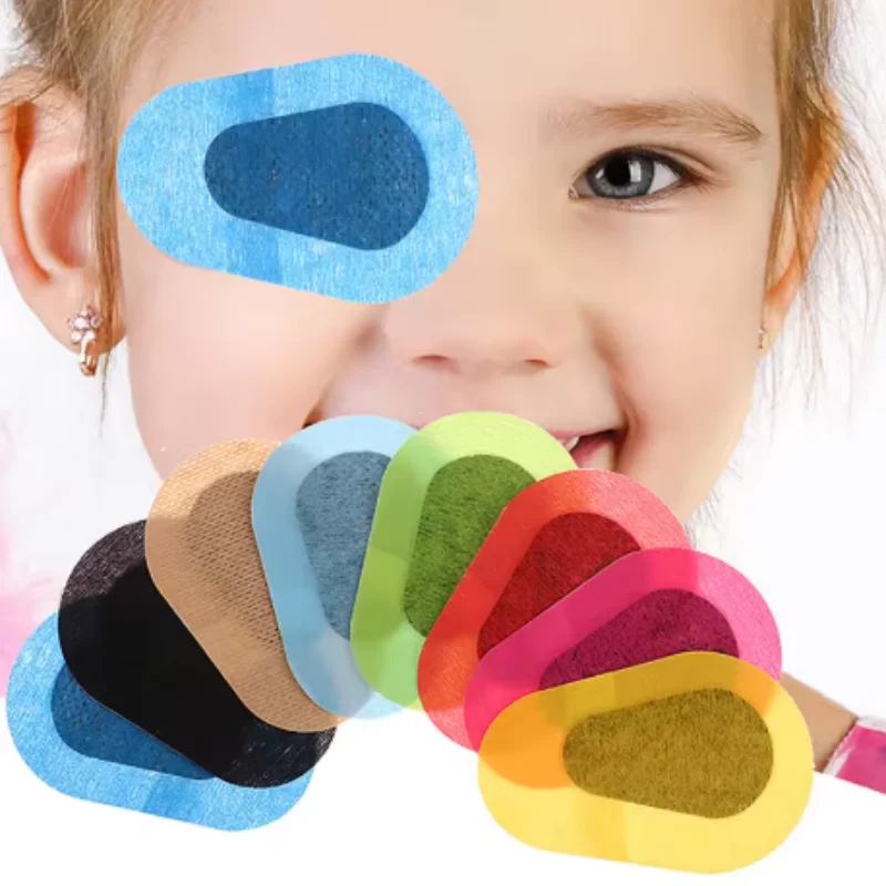 10/30/50/100 Stück selbstklebende Augenpflaster für Kinder, Mädchen, Jungen, bei Amblyopie, Lazy Eye, zum Schutz der Sehkraft