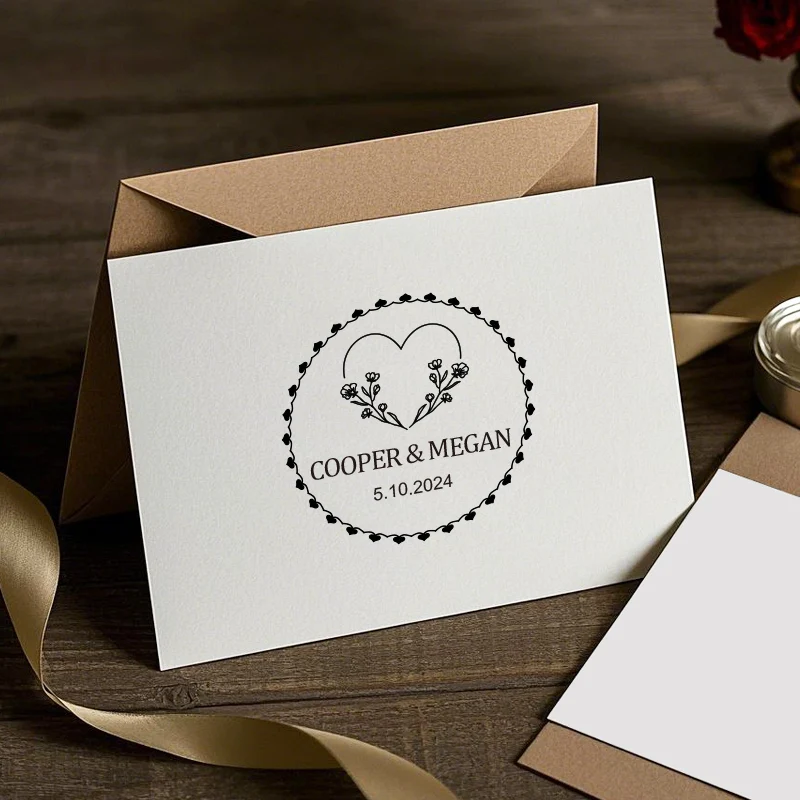 Custom-Made Seal Stamp for Wedding Stationery - Engraved DIY Craft Tools, Popular Calligraphy Supplies & Event Decor Accessories - view 5
