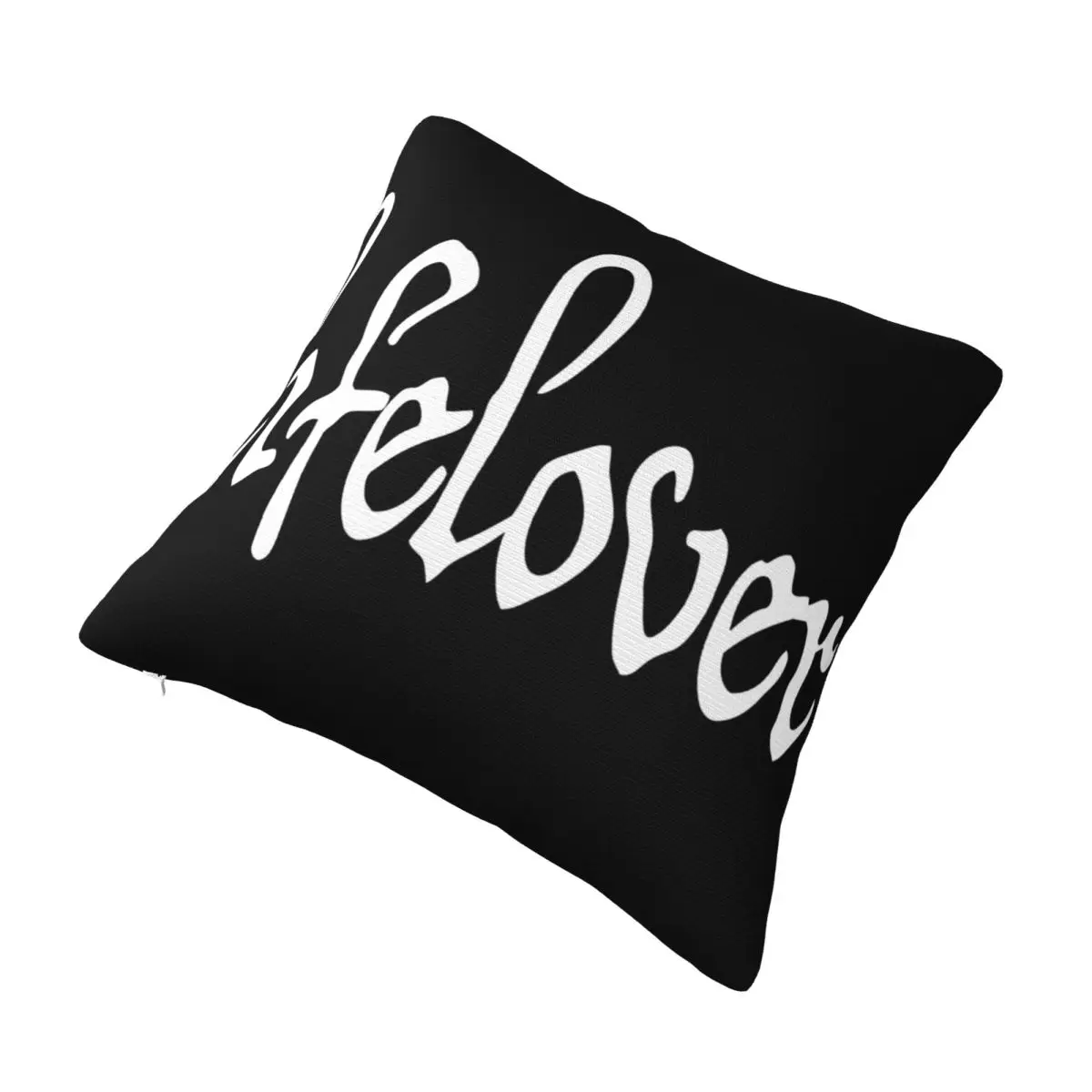 Lifelover White Solid Logo Pillowcases Soft Cushion Cover Decorative Depressive Rock Throw Pillow Case Cover Seat Multi-Size