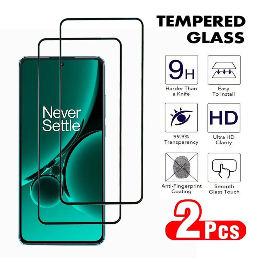 2Pcs Anti-Burst Tempered Glass For OnePlus Nord CE 2 3 Lite 5G Screen Protecctor For OnePlus Nord 2T 3 Transparent glass Film