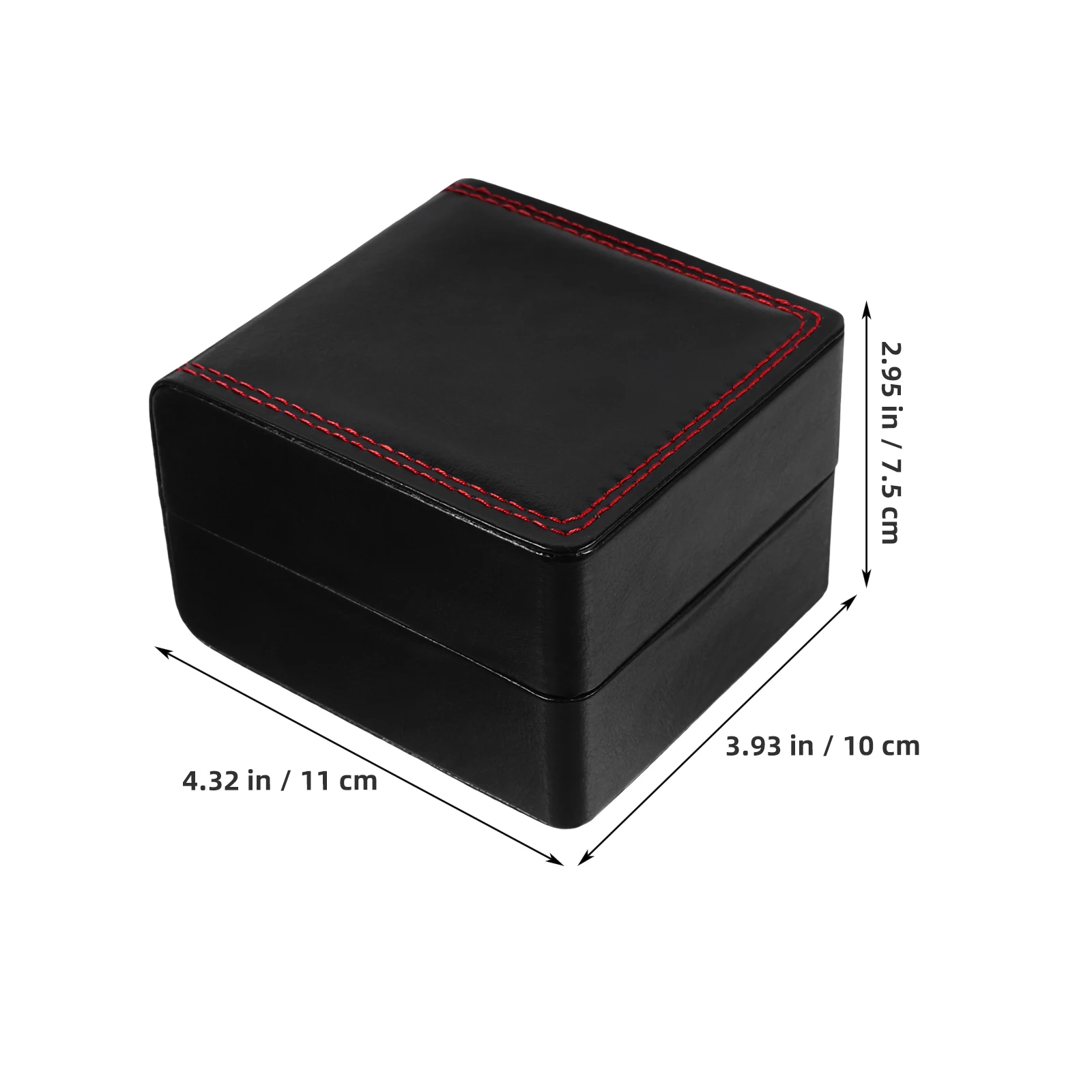 

Luxury PU Watch Box Case for Men Travel Decorative Storage Small Boxes with Removable Pillows Fits Most Sizes Styles