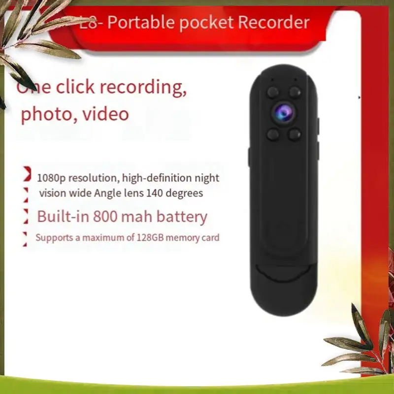 ABDW-1Set HD Digital 1080P Weitwinkel-Körperkamera, Bewegungserkennung, Schnappschuss-Logger mit 64G-Speicherkarte