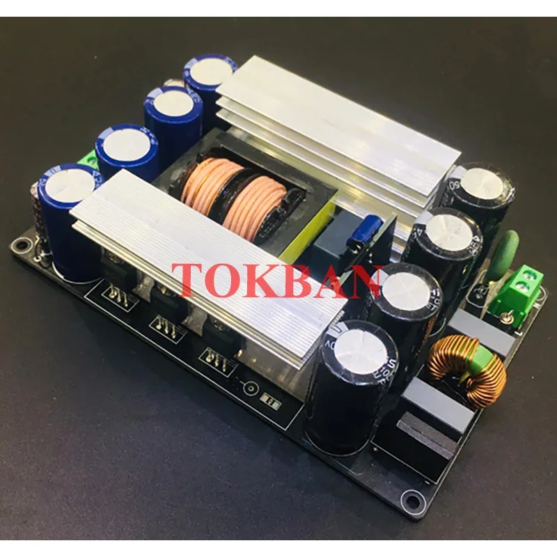 Tokban 1000w LLC Placa amplificadora de potência de comutação suave Tensão de saída dupla ± 35v a ±80v para Diy Auido