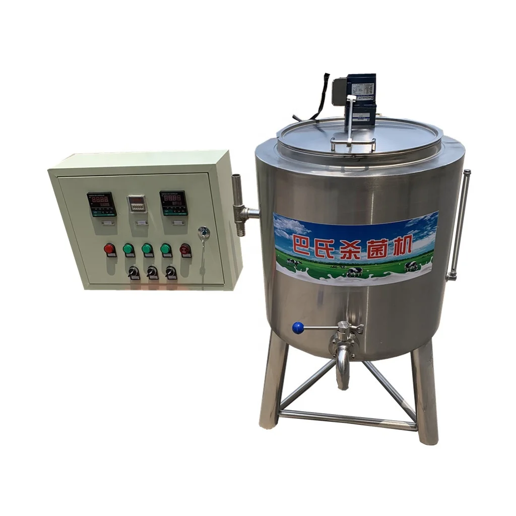 Farm Industries Use Dairy Machinery 100L Batch Liquid Beer Egg Tank Fruit Juice Yogurt Milk Pasteurizer Pasteurization Machine