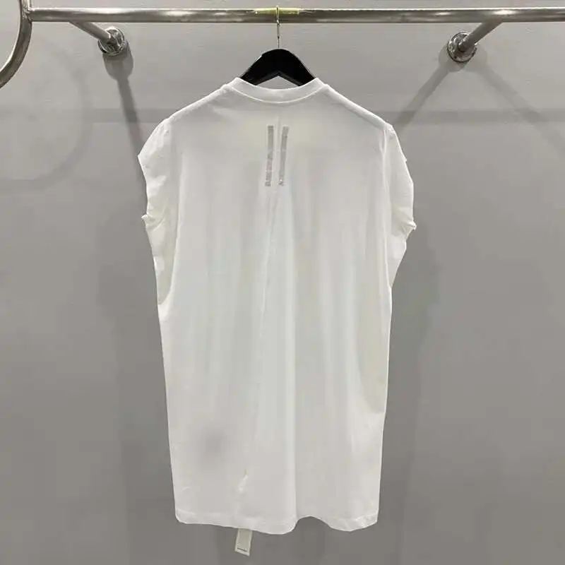HKSH Summer New Men's Tide Dark Cotton T-shirt Classic Large Size Loose Ragged Edge Solid Color Tank Tops Chic Punk Vest HK2022