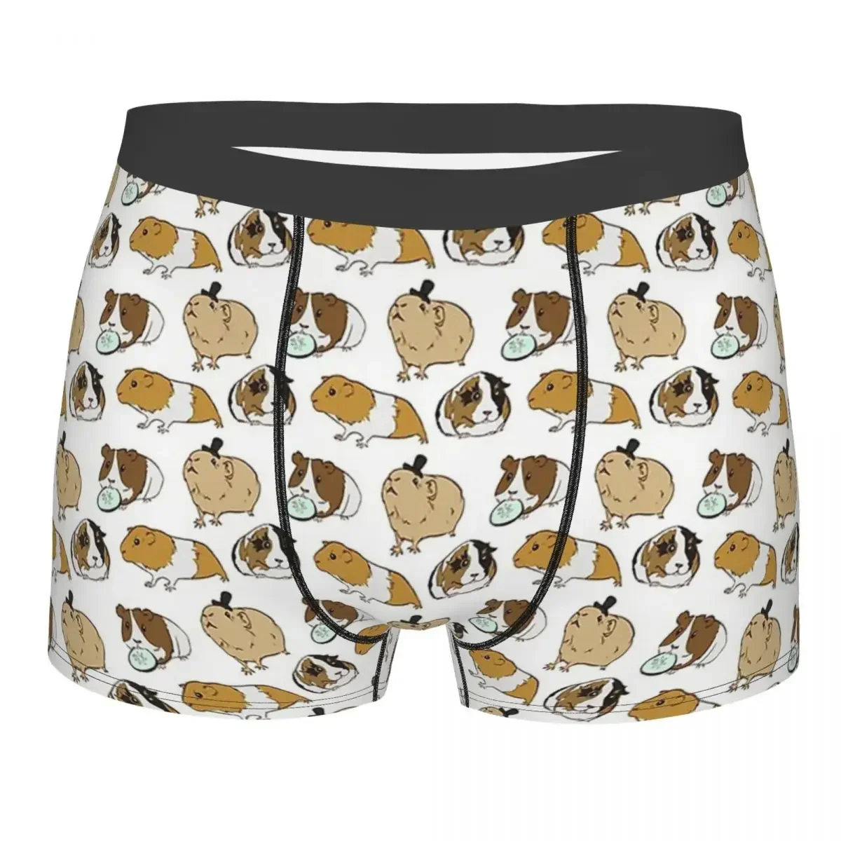 Meme Pattern Guinea Pig Cavia Porcellus Animal Underpants Cotton Panties Male Underwear Print Shorts Boxer Briefs