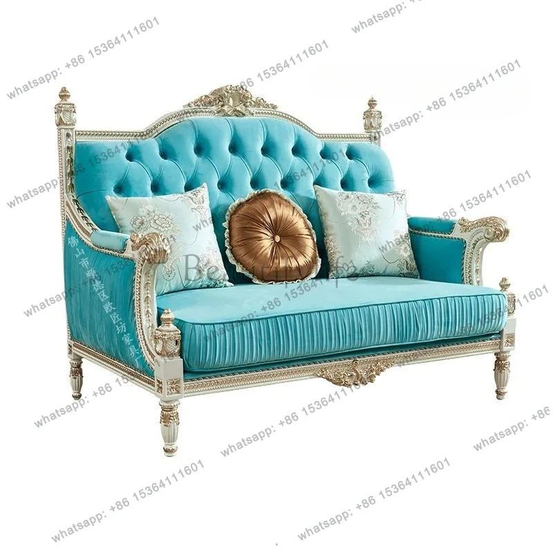 

French sofa neoclassical simple European fabric sofa court fabric French luxury fabric sofa