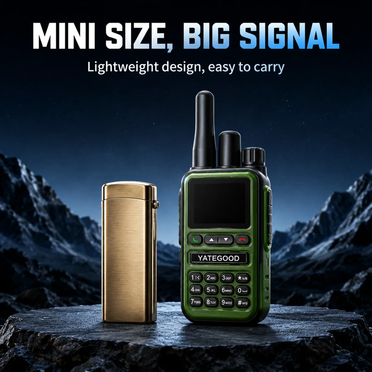 YATEGOOD GM10 POC Type-C Walkie Talkie Portable Handheld Radio Long Range Global Network  3G 4G