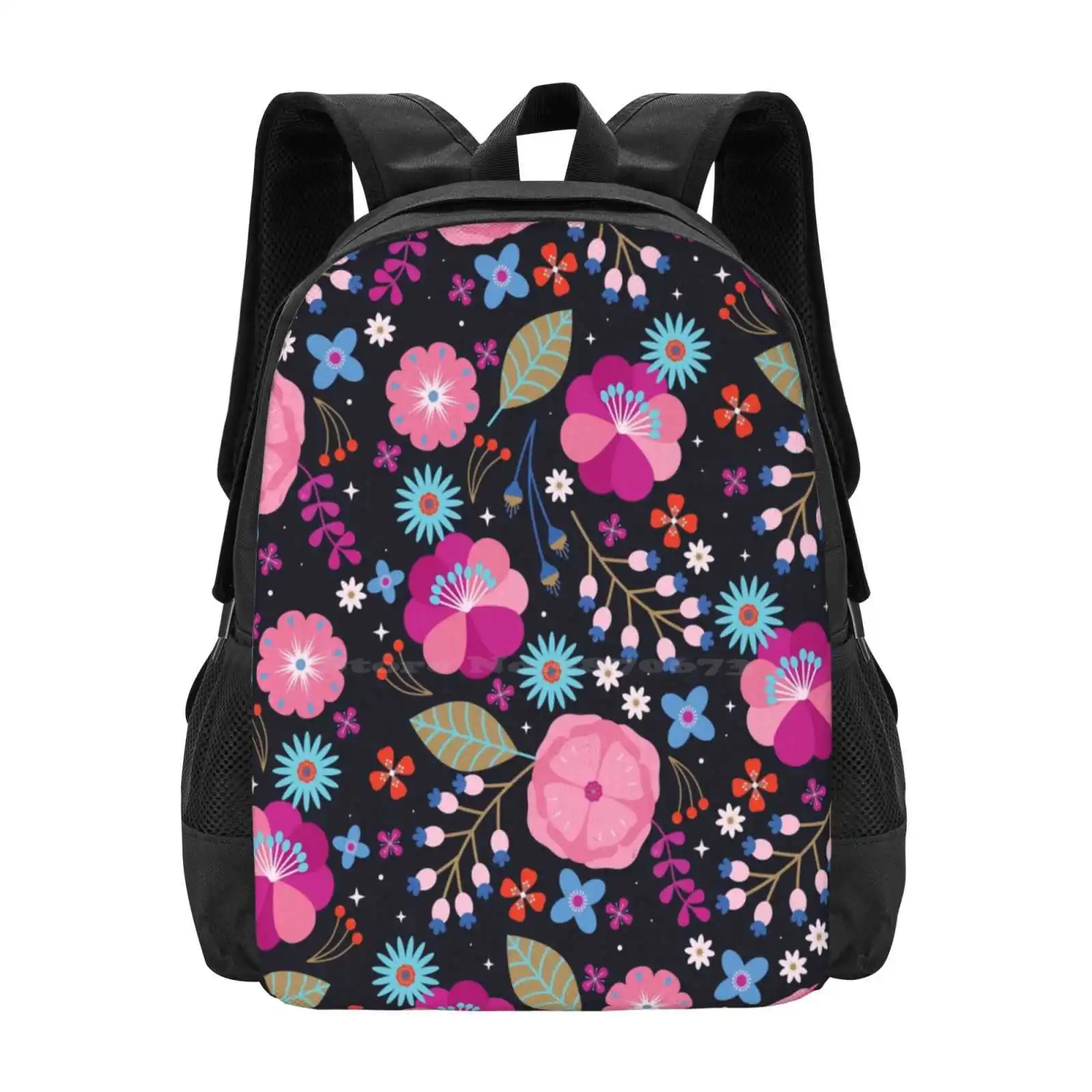 Twilight Hot Sale Schoolbag Backpack Fashion Bags Flowers Floral Folk Decorative Natue Plants Blossoms Blooms