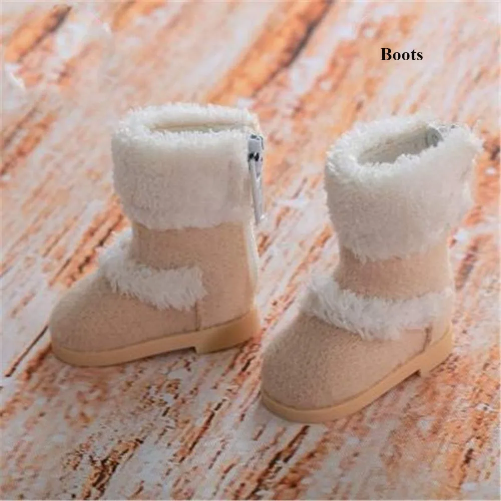 

Handmade Doll Winter Knitted Sweater Fashion DIY Accessories Leggings Pants Shoes Cute Snow Boots Clothes for 1/6 BJD 30cm Doll