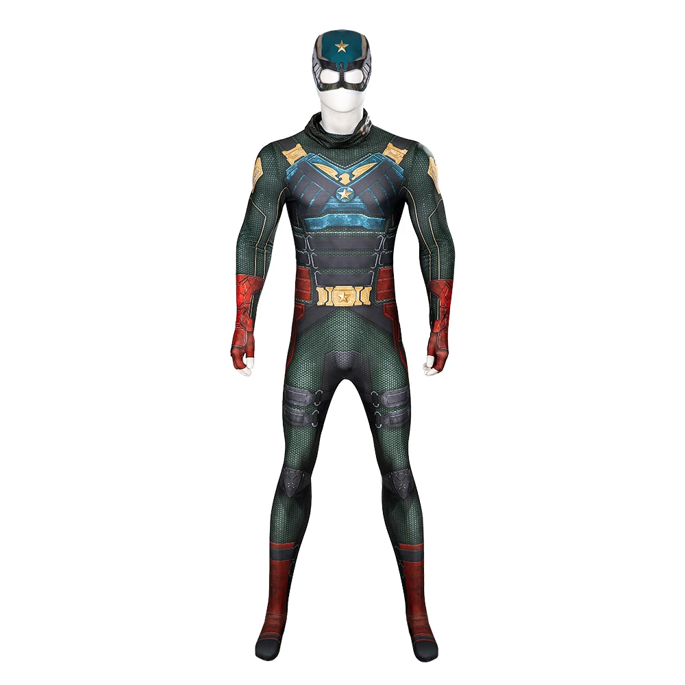 The Boys Season 3 Payback Soldier Boy Cosplay Costume Bodysuit 3D Printing Stretchy Jumpsuit Soldier Boy Halloween Party Outfits